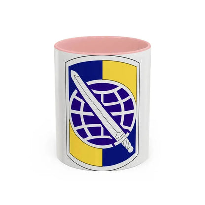 358 Civil Affairs Brigade (U.S. Army) Accent Coffee Mug 11oz Pink - Go Mug Yourself