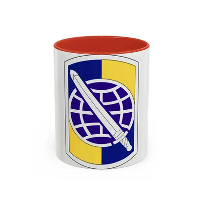 358 Civil Affairs Brigade (U.S. Army) Accent Coffee Mug 11oz Red - Go Mug Yourself