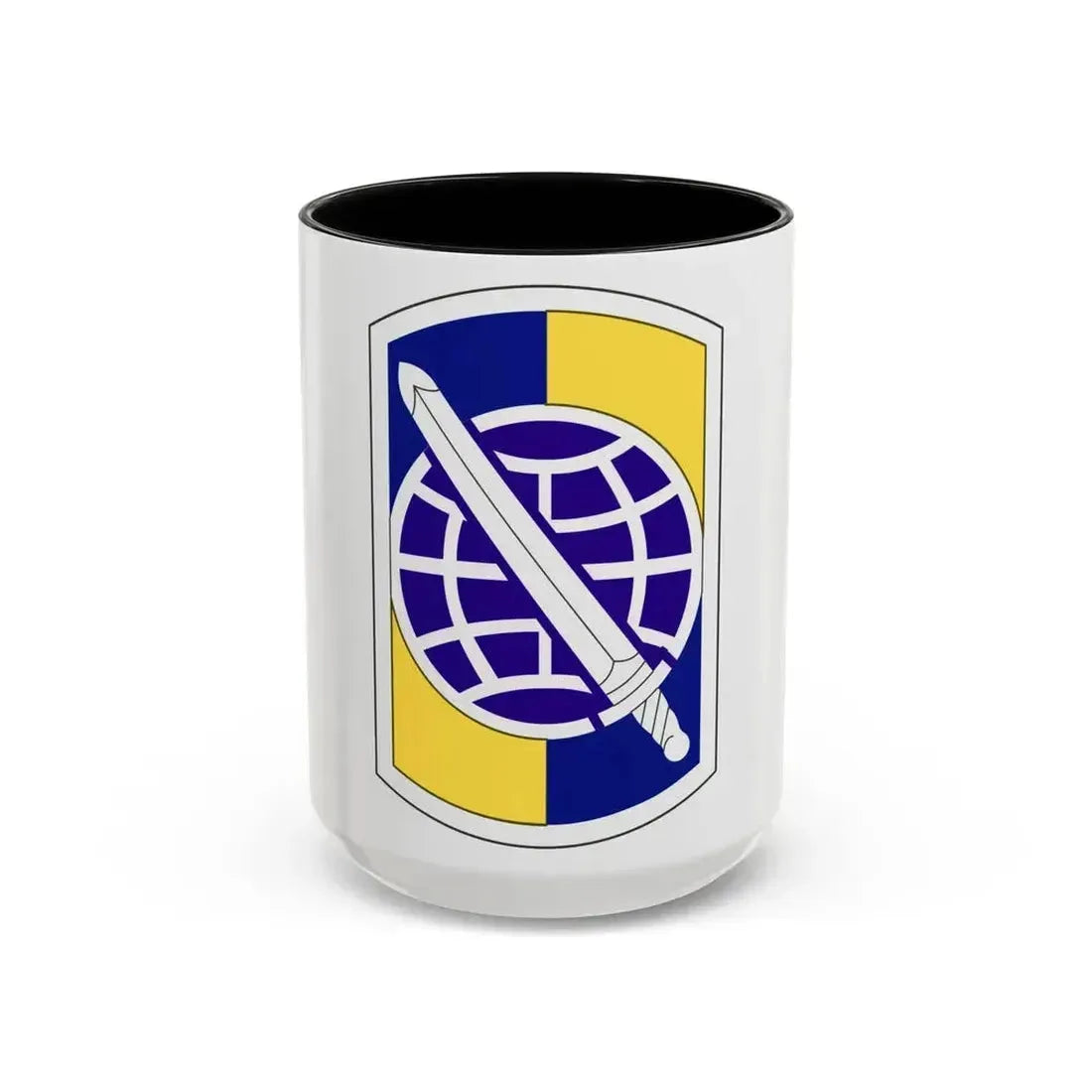 358 Civil Affairs Brigade (U.S. Army) Accent Coffee Mug 15oz Black - Go Mug Yourself