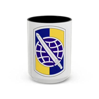 358 Civil Affairs Brigade (U.S. Army) Accent Coffee Mug 15oz Black - Go Mug Yourself