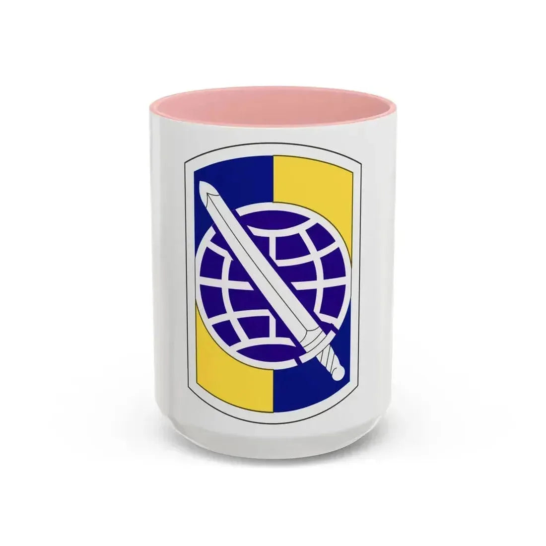 358 Civil Affairs Brigade (U.S. Army) Accent Coffee Mug 15oz Pink - Go Mug Yourself