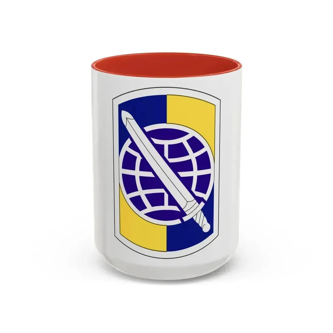 358 Civil Affairs Brigade (U.S. Army) Accent Coffee Mug 15oz Red - Go Mug Yourself