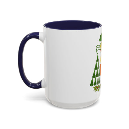 Historical Coat of Arms of Ecclesiastic Co-Prince of Andorra - Accent Coffee Mug