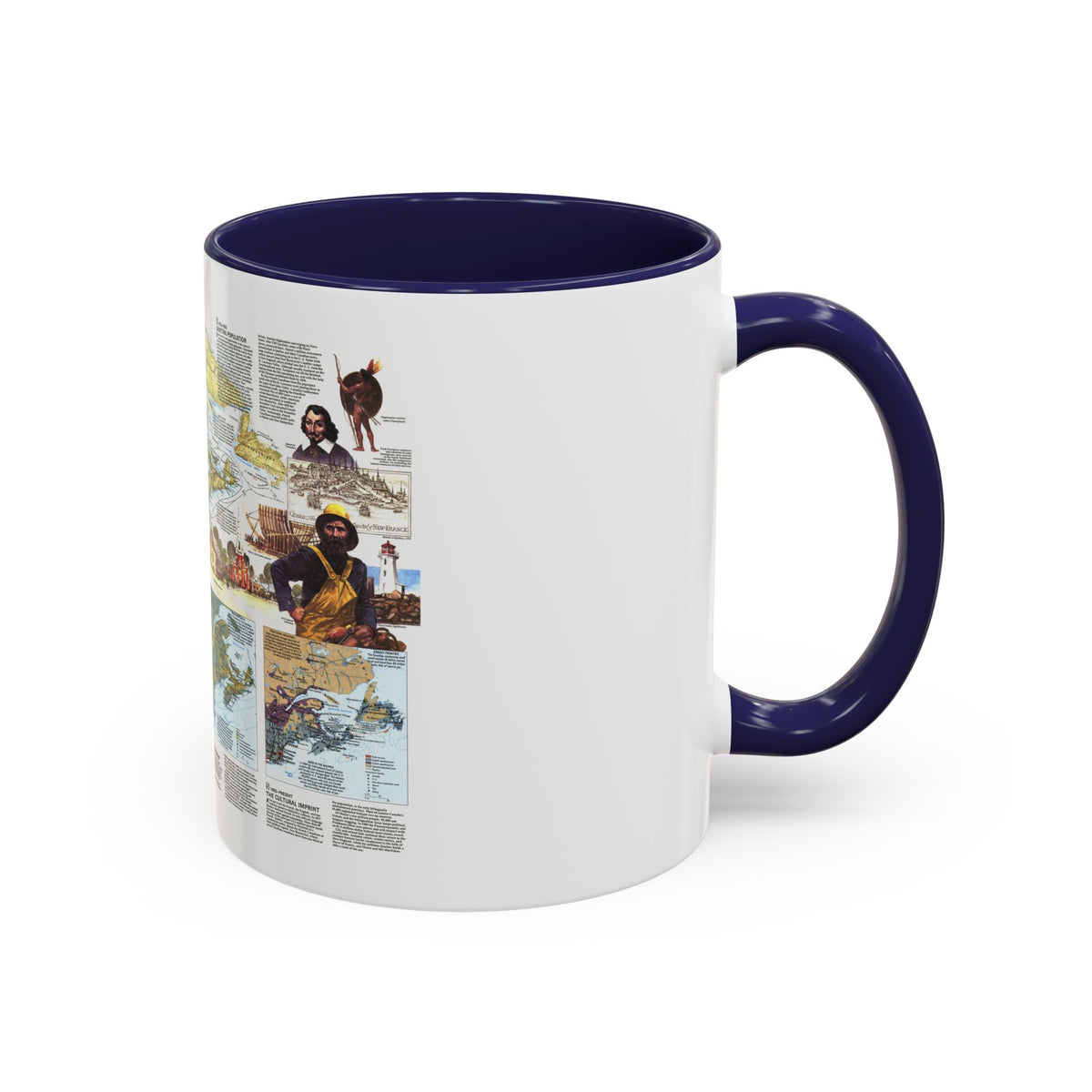 USA - Northern Approaches 2 (1985) (Map) Accent Coffee Mug