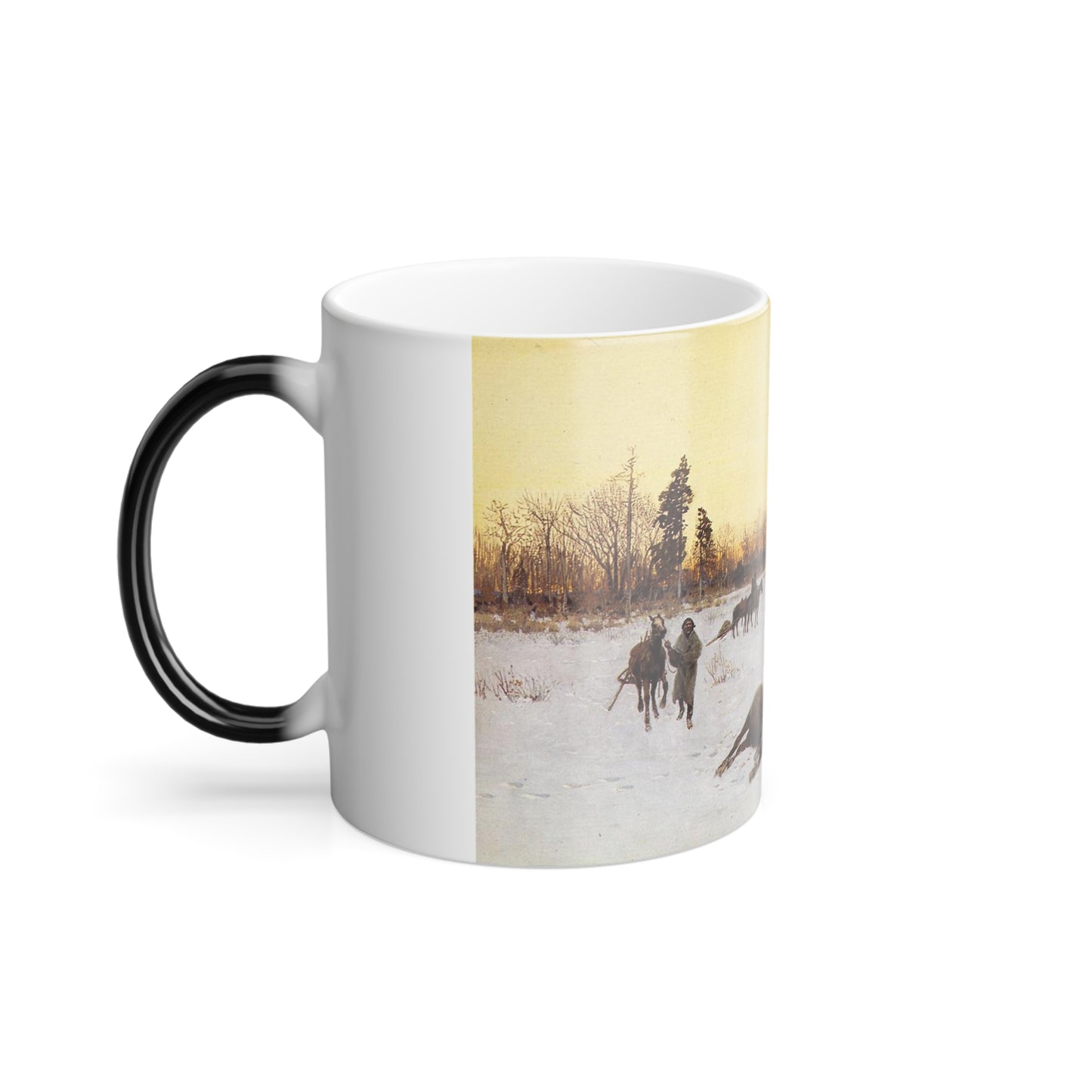 Henry Farny (1847-1916) a lucky shot - 1903 - Color Changing Mug 11oz