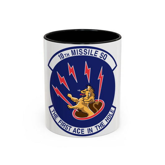 10th Missile SQ The First In The Hole (U.S. Air Force) Accent Coffee Mug