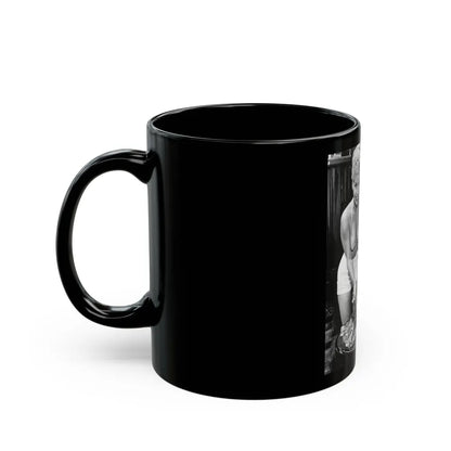 Jeanne Carmen #84 1 (Vintage Female Icon) Black Coffee Mug-Go Mug Yourself