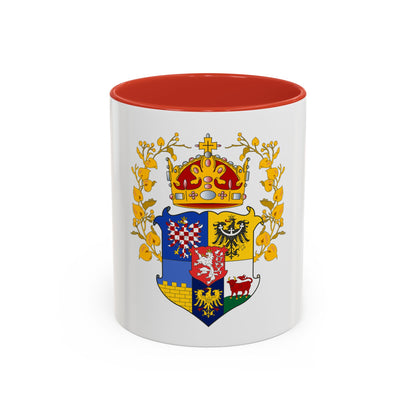 Coat of arms of the lands of the Bohemian Crown - Accent Coffee Mug