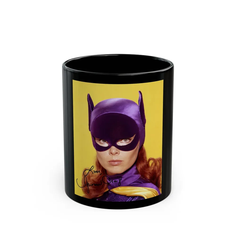 Yvonne Craig #203 - Batgirl Photo (Vintage Female Icon) Black Coffee Mug-11oz-Go Mug Yourself