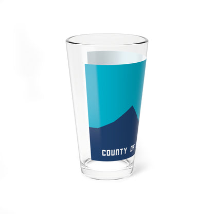 Flag of San Bernardino County California 1973-1984 (United States) Pint Glass 16oz