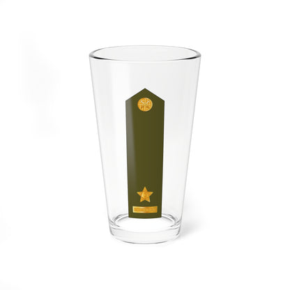 CzArmy 2011 OF3 Major shoulder (Czech Republic) (Military Rank) Pint Glass 16oz