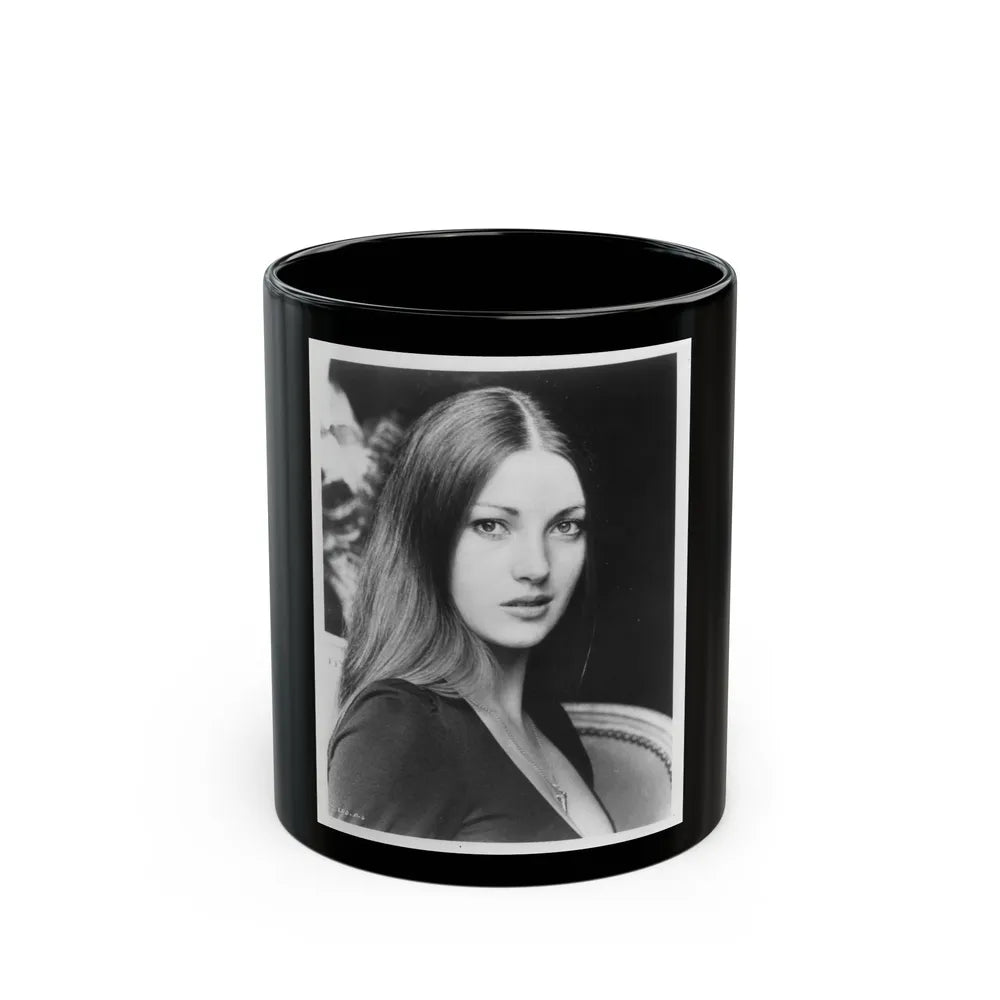 Jane Seymour #24 (Vintage Female Icon) Black Coffee Mug-11oz-Go Mug Yourself