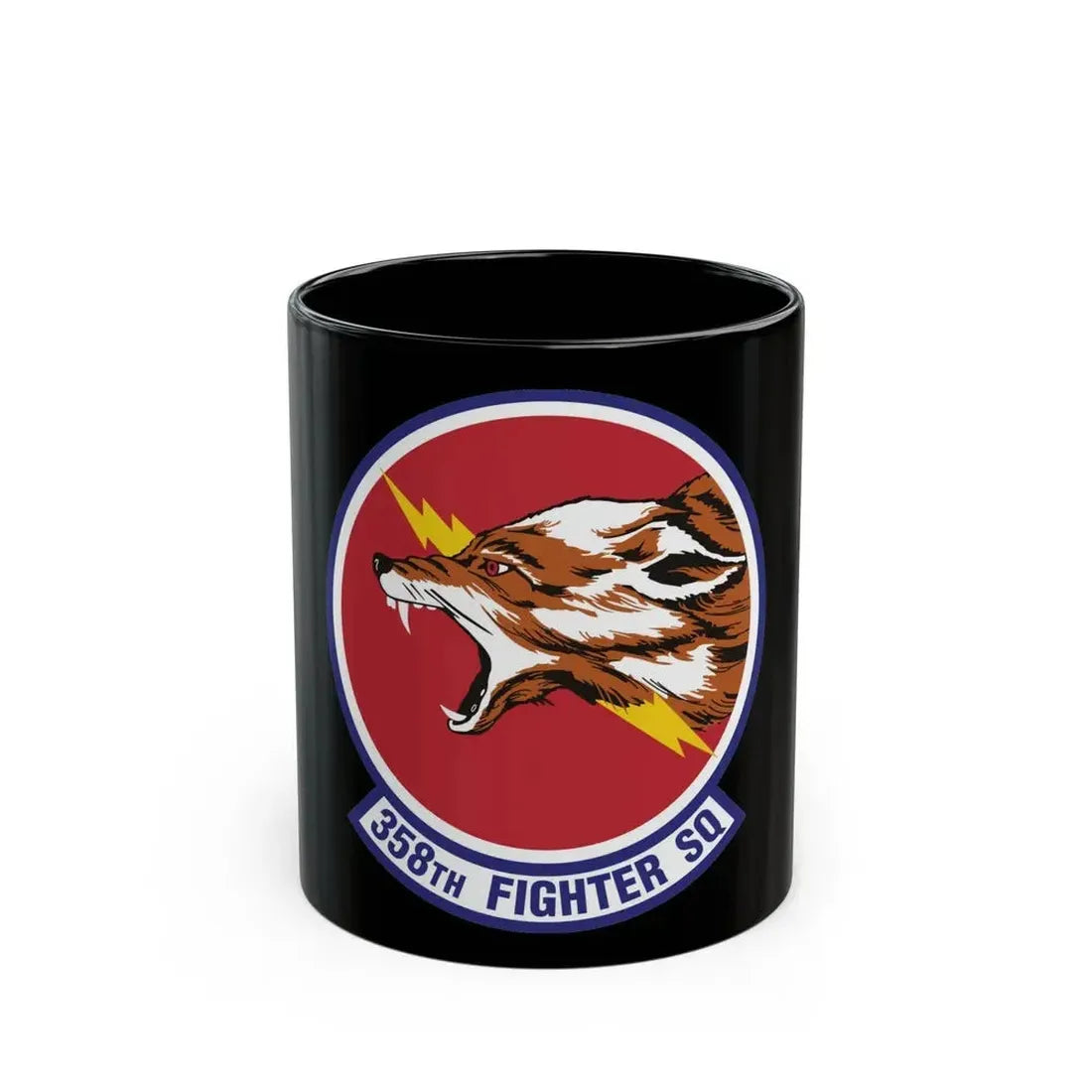 358th Fighter Squadron (U.S. Air Force) Black Coffee Mug 11oz - Go Mug Yourself