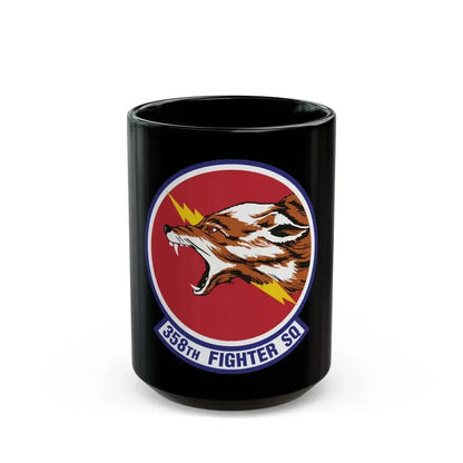 358th Fighter Squadron (U.S. Air Force) Black Coffee Mug 15oz - Go Mug Yourself