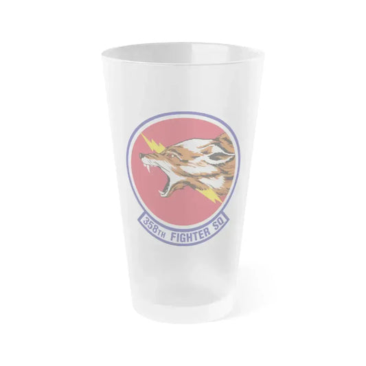 358th Fighter Squadron (U.S. Air Force) Frosted Pint Glass 16oz 16oz Frosted - Go Mug Yourself