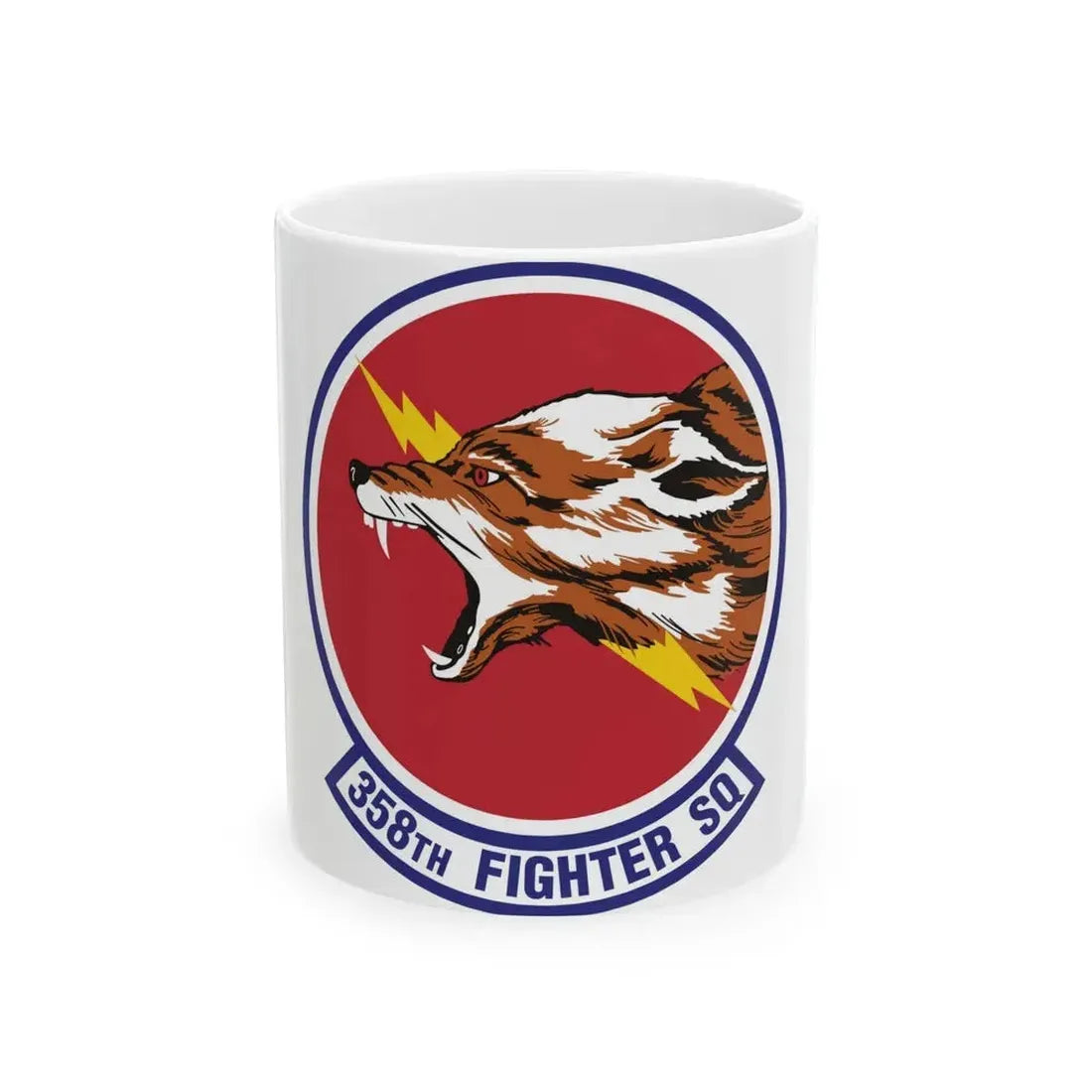 358th Fighter Squadron (U.S. Air Force) White Coffee Mug 11oz - Go Mug Yourself