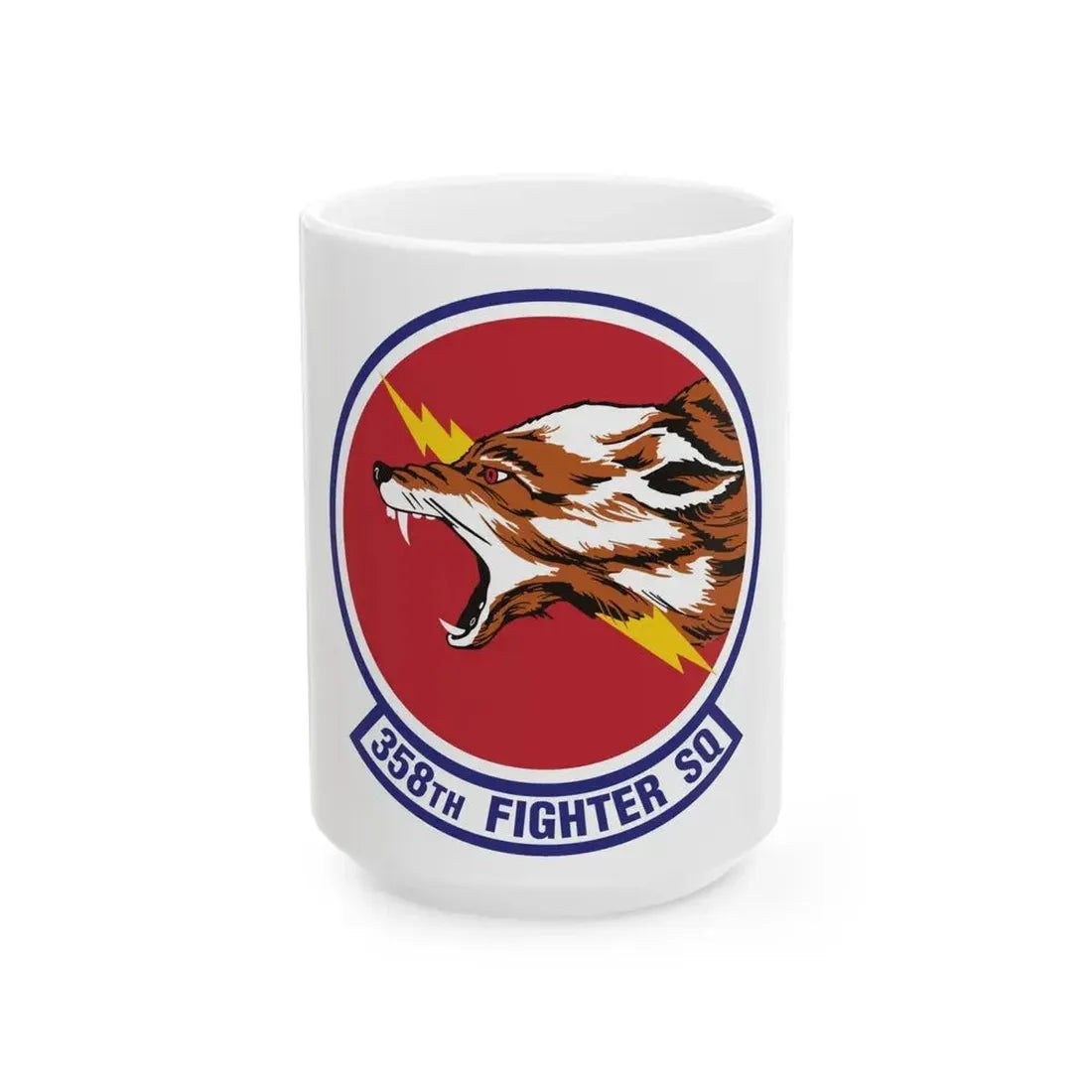 358th Fighter Squadron (U.S. Air Force) White Coffee Mug 15oz - Go Mug Yourself