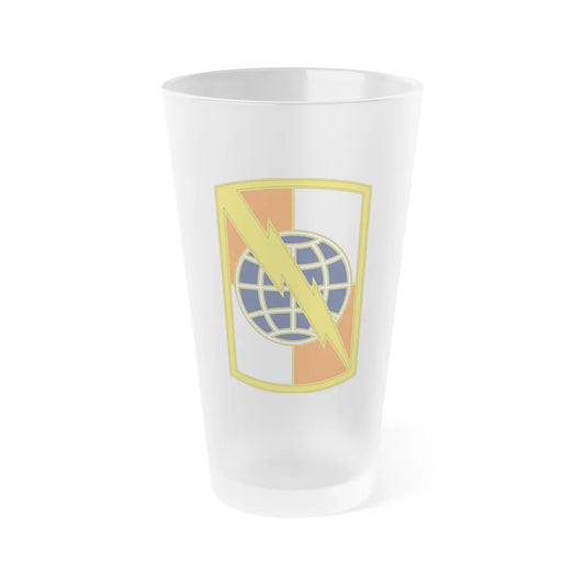 359 Signal Brigade 3 (U.S. Army) Frosted Pint Glass 16oz-Go Mug Yourself