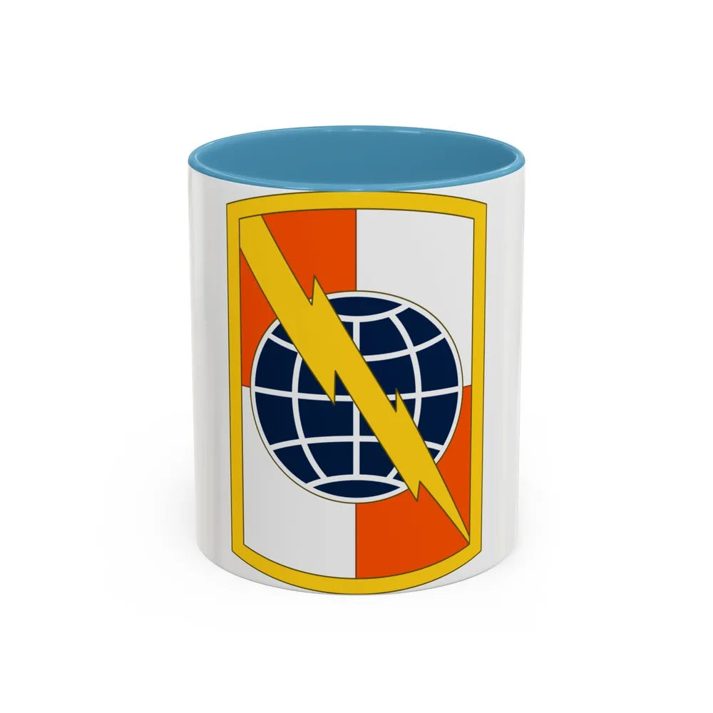 359 Signal Brigade (U.S. Army) Accent Coffee Mug-11oz-Light Blue-Go Mug Yourself