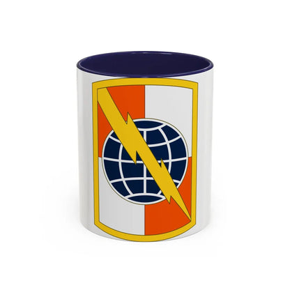 359 Signal Brigade (U.S. Army) Accent Coffee Mug-11oz-Navy-Go Mug Yourself