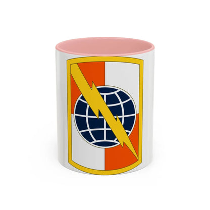 359 Signal Brigade (U.S. Army) Accent Coffee Mug-11oz-Pink-Go Mug Yourself