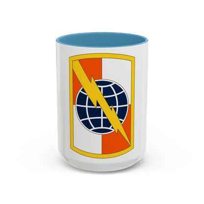 359 Signal Brigade (U.S. Army) Accent Coffee Mug-15oz-Light Blue-Go Mug Yourself