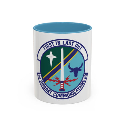 1st Combat Communications Squadron (U.S. Air Force) Accent Coffee Mug