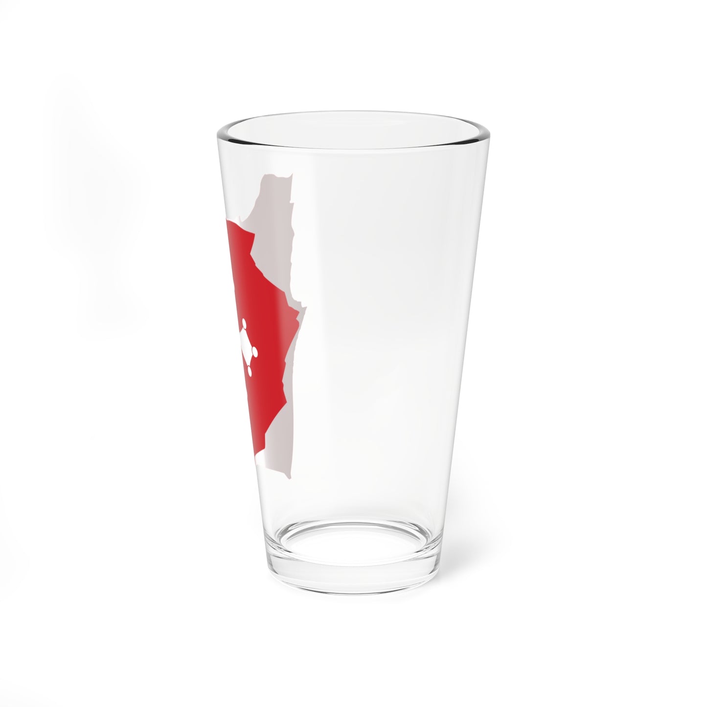 Flag map of Pisa (Italy) Pint Glass 16oz