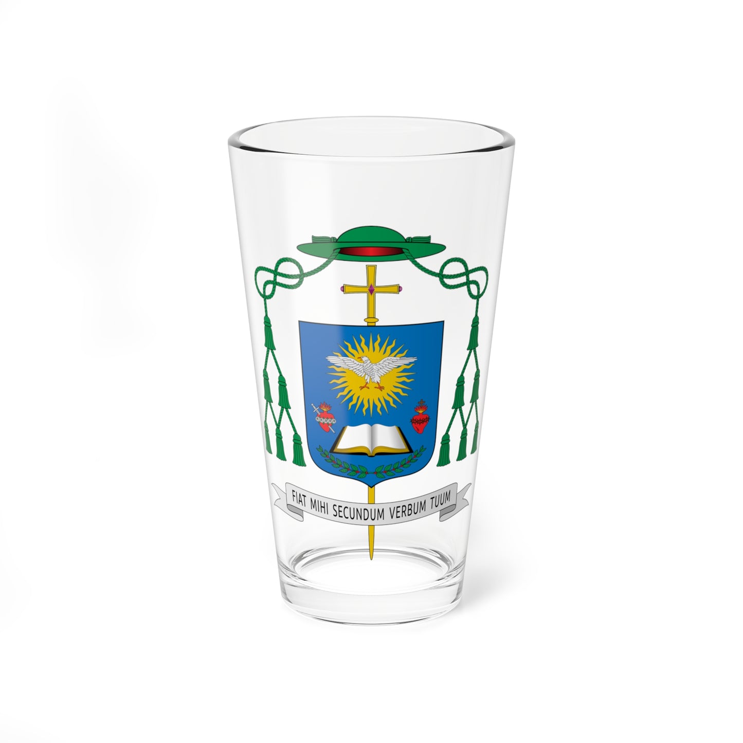 Escudo de Adalberto Donadelli Júnior (Spain) (Coat of Arms) Pint Glass 16oz