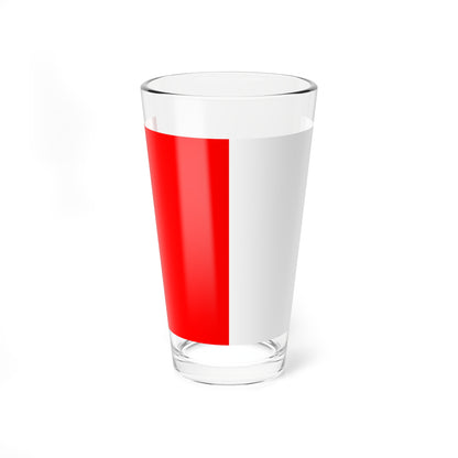 Flag of a Swiss Armed Forces brigadier general (Switzerland) Pint Glass 16oz