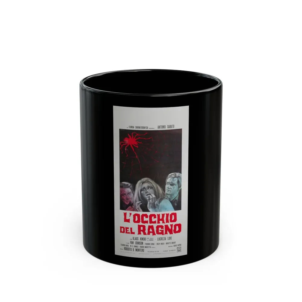 EYE OF THE SPIDER 1971 Movie Poster - Black Coffee Mug-11oz-Go Mug Yourself