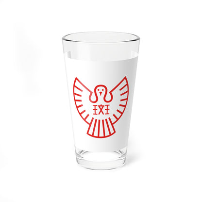 Flag of Ikaruga Nara (Japan) Pint Glass 16oz