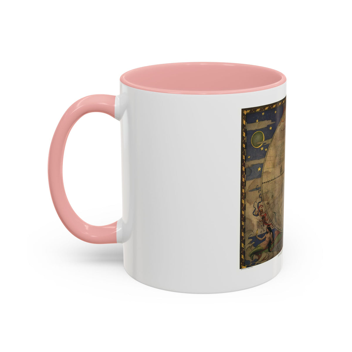 Map of Discovery- Western Hemisphere (1928) (Map) Accent Coffee Mug