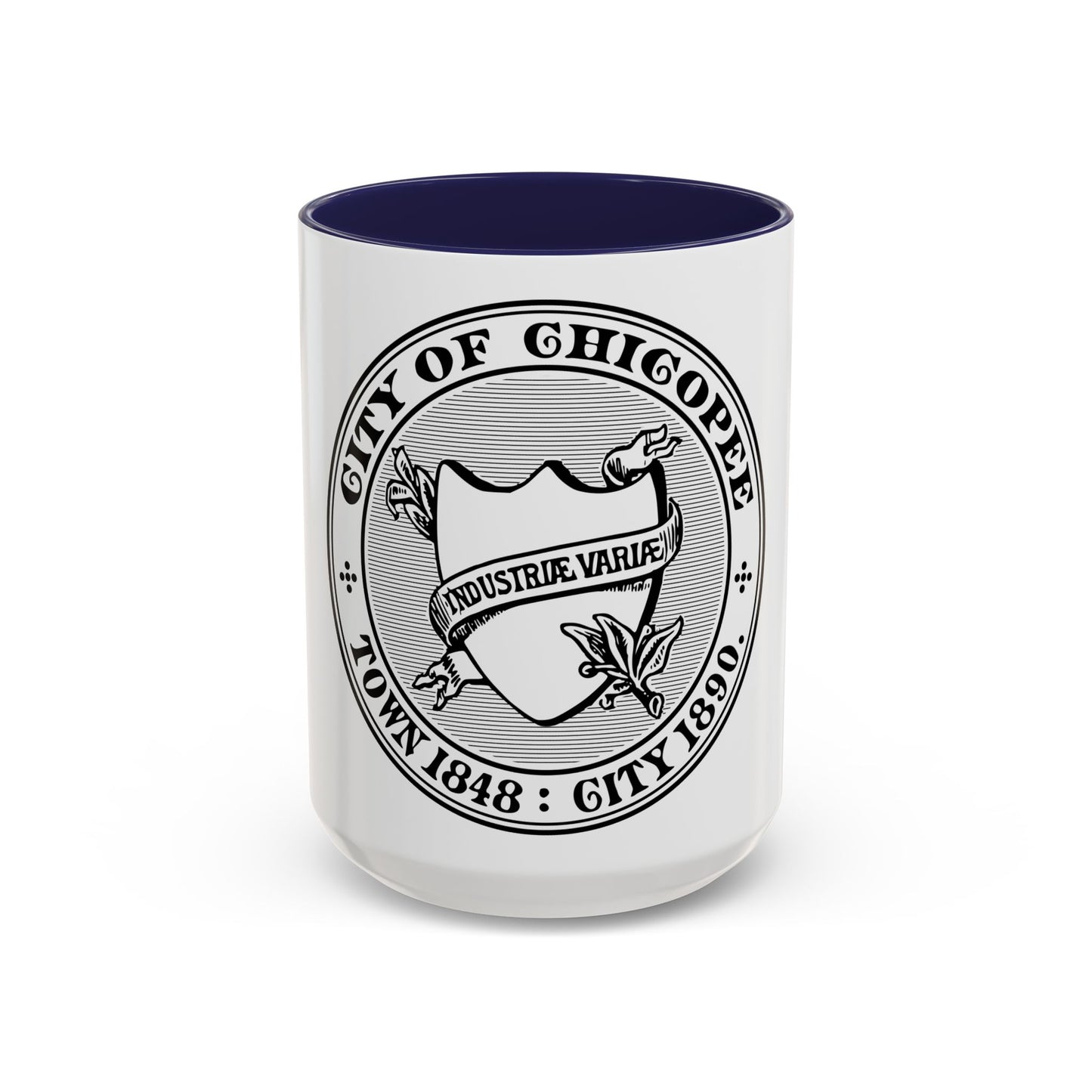 Seal of Chicopee Massachusetts - Accent Coffee Mug