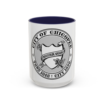 Seal of Chicopee Massachusetts - Accent Coffee Mug