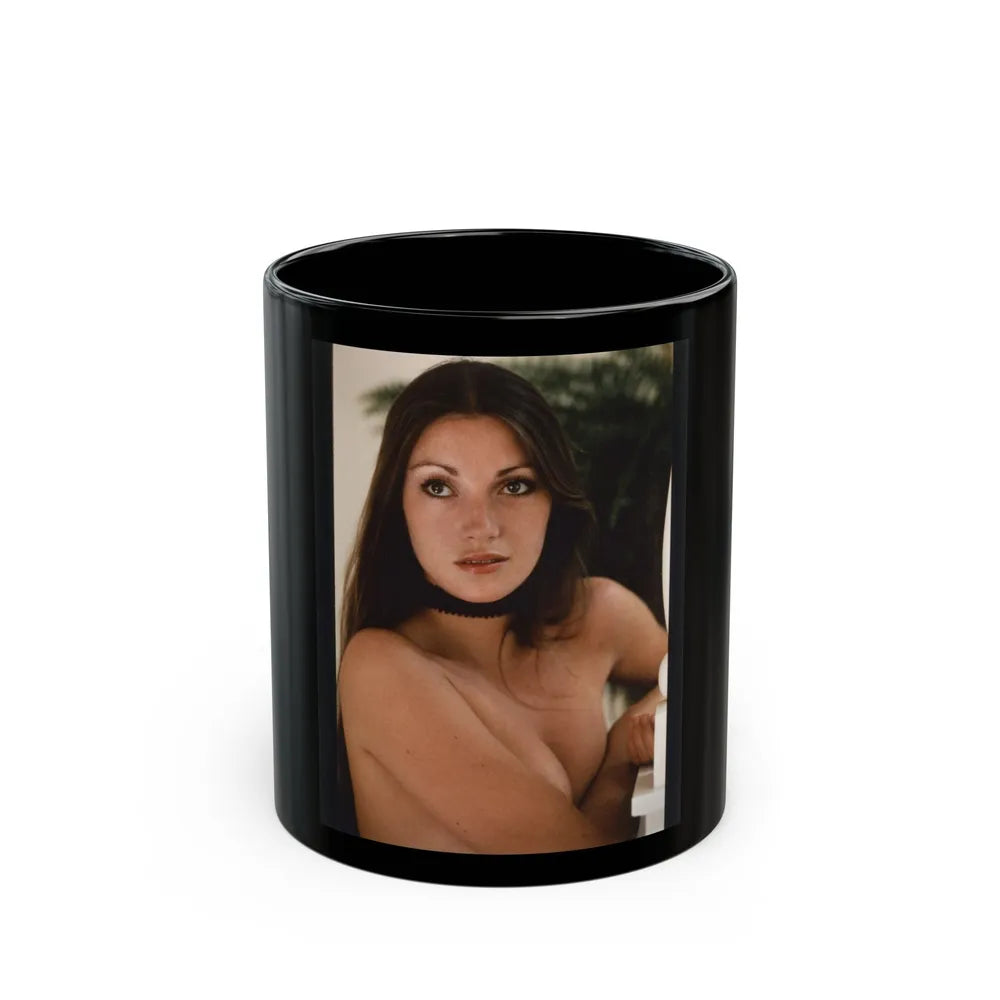 Jane Seymour #27 (Vintage Female Icon) Black Coffee Mug-11oz-Go Mug Yourself