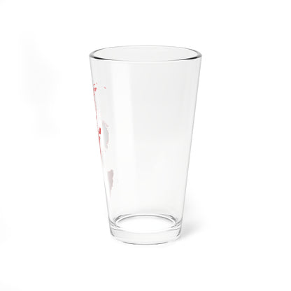 Flag map of Terra Australis Spain (Spain) Pint Glass 16oz