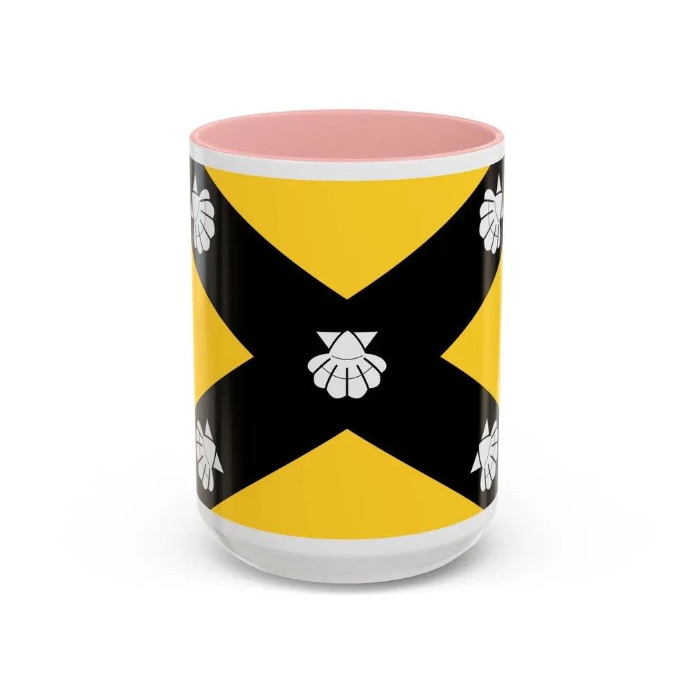 Flag of Isla Malta - Accent Coffee Mug-15oz-Pink-Go Mug Yourself