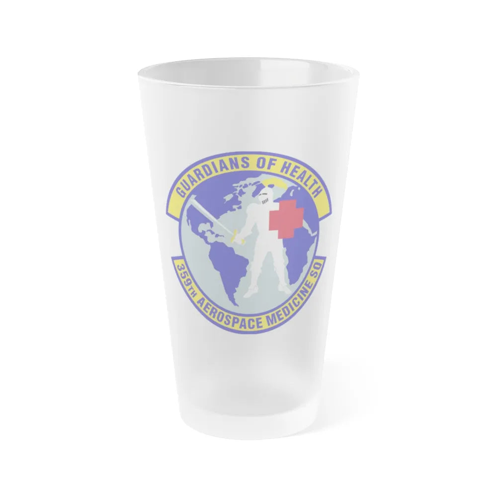 359th Aerospace Medicine Squadron (U.S. Air Force) Frosted Pint Glass 16oz-16oz-Frosted-Go Mug Yourself