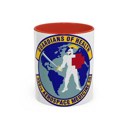 359th Aerospace Medicine Squadron (U.S. Air Force) Accent Coffee Mug 11oz Red - Go Mug Yourself