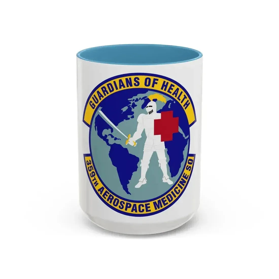 359th Aerospace Medicine Squadron (U.S. Air Force) Accent Coffee Mug 15oz Light Blue - Go Mug Yourself