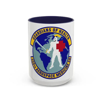 359th Aerospace Medicine Squadron (U.S. Air Force) Accent Coffee Mug 15oz Navy - Go Mug Yourself