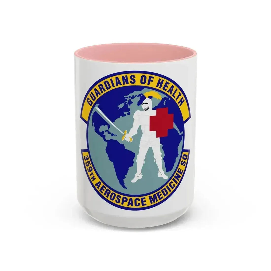 359th Aerospace Medicine Squadron (U.S. Air Force) Accent Coffee Mug 15oz Pink - Go Mug Yourself