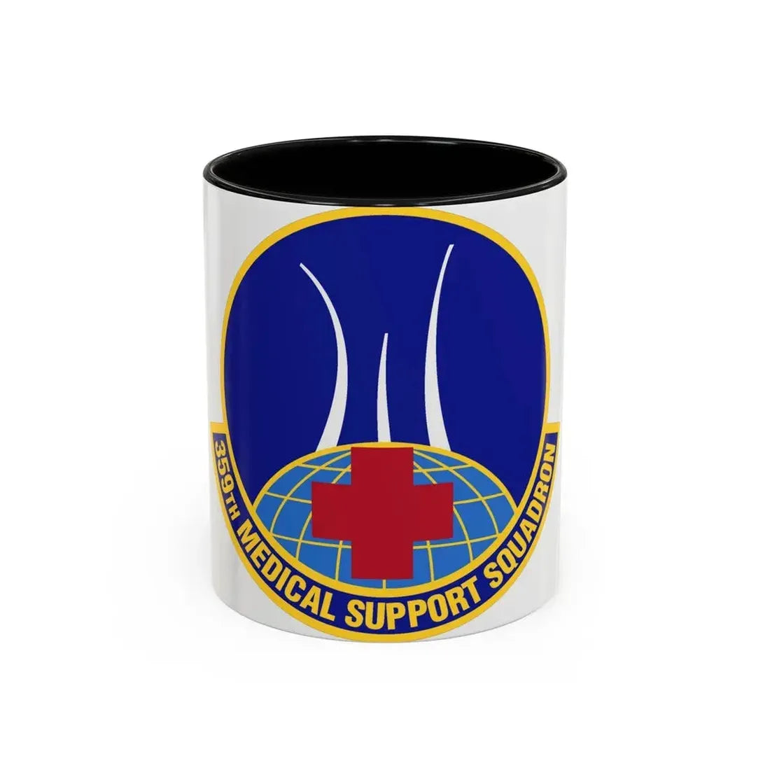 359th Medical Support Squadron (U.S. Air Force) Accent Coffee Mug 11oz Black - Go Mug Yourself