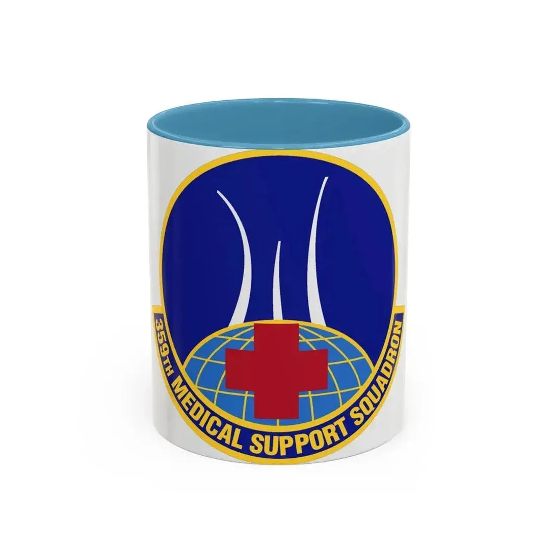 359th Medical Support Squadron (U.S. Air Force) Accent Coffee Mug 11oz Light Blue - Go Mug Yourself