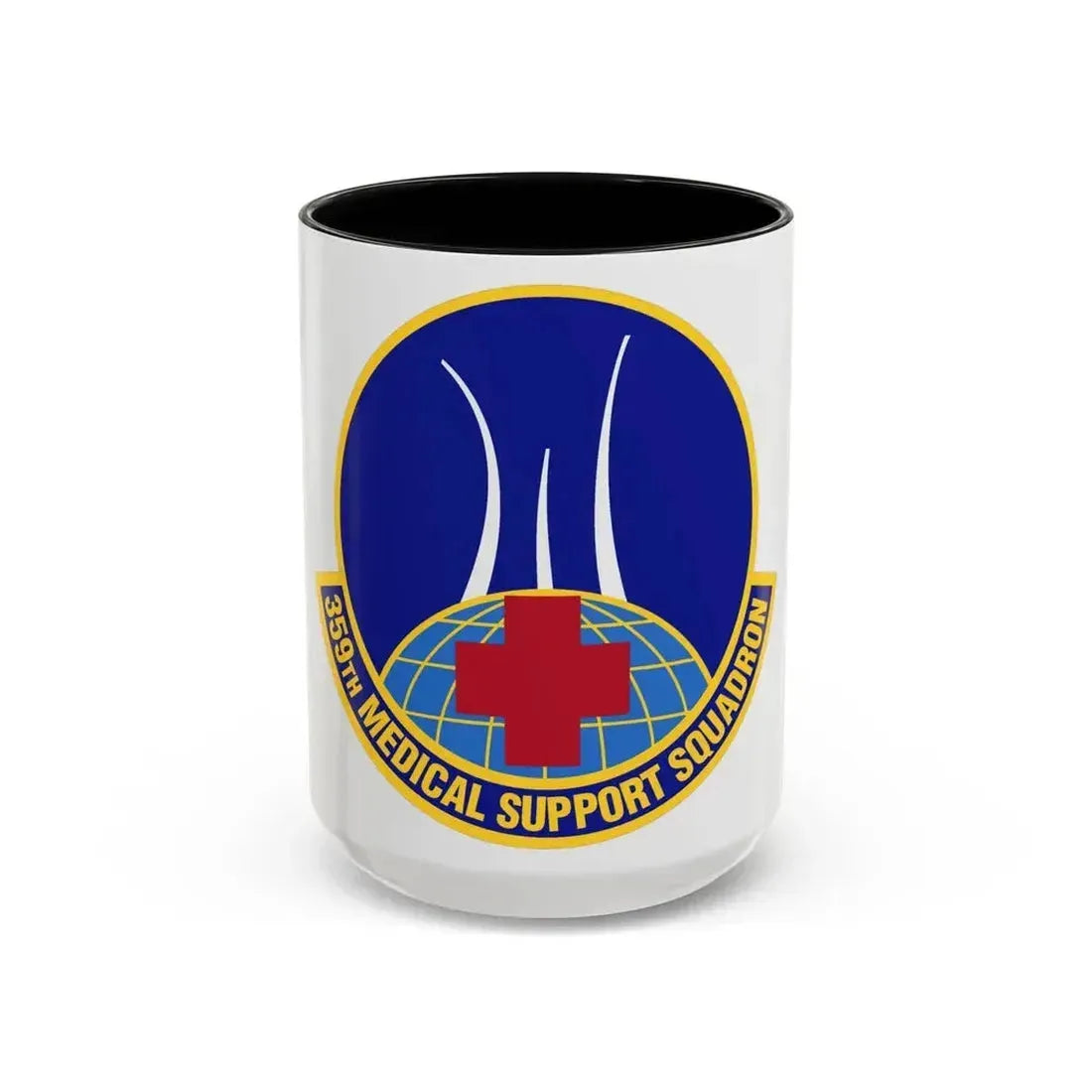 359th Medical Support Squadron (U.S. Air Force) Accent Coffee Mug 15oz Black - Go Mug Yourself