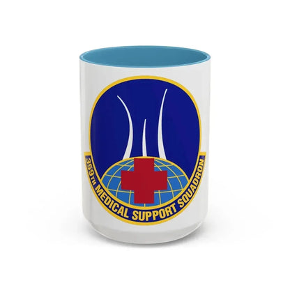 359th Medical Support Squadron (U.S. Air Force) Accent Coffee Mug 15oz Light Blue - Go Mug Yourself