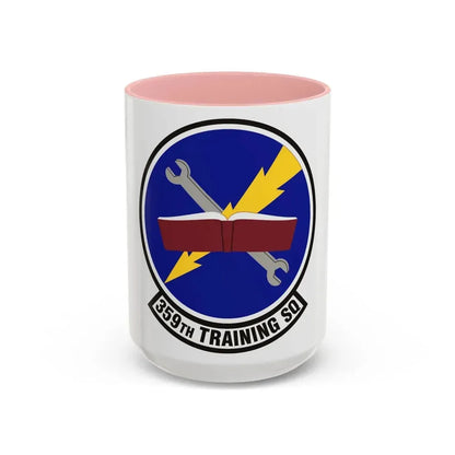 359th Training Squadron (U.S. Air Force) Accent Coffee Mug 15oz Pink - Go Mug Yourself