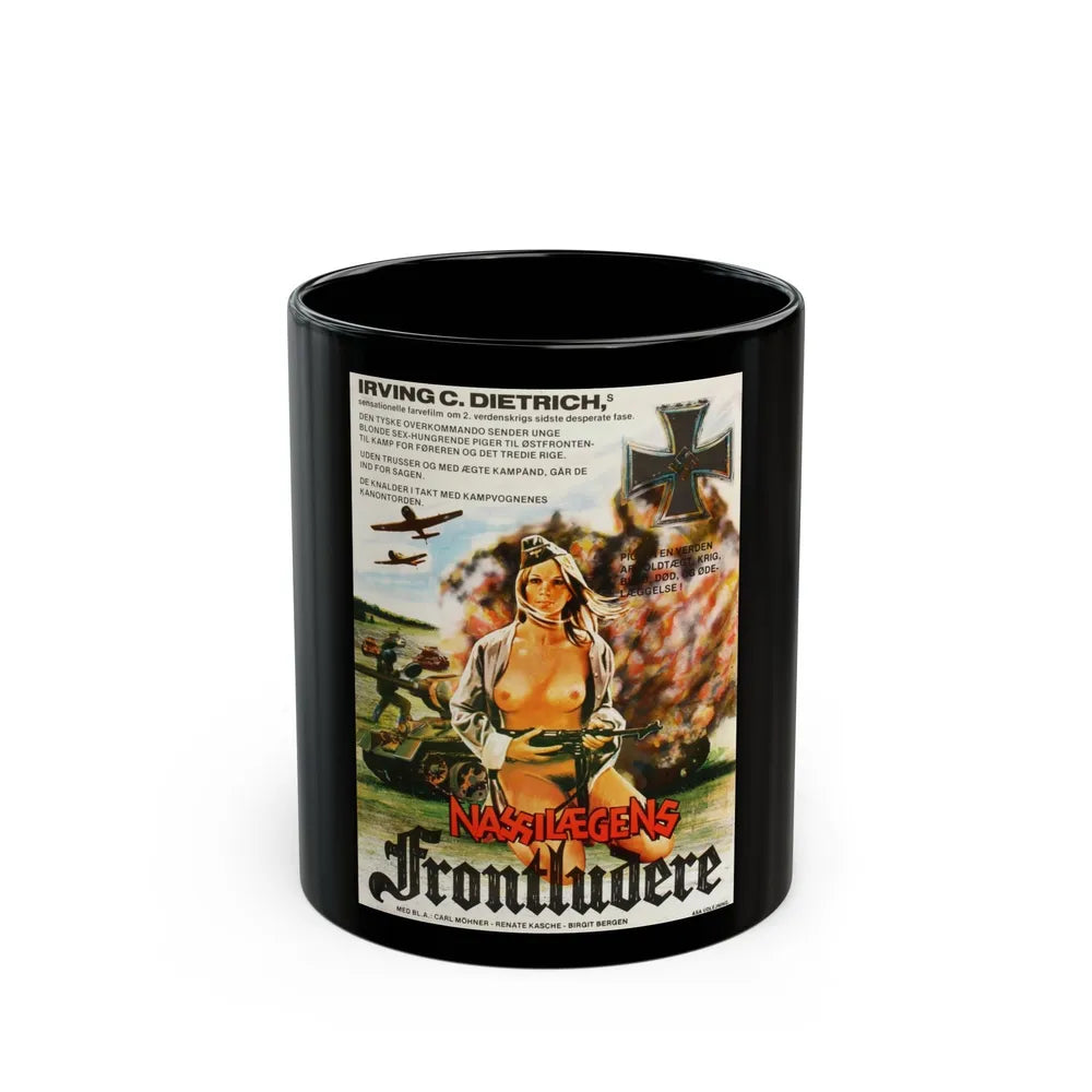 FRAULEINS IN UNIFORM (EINE ARMEE GRETCHEN) DANISH Movie Poster - Black Coffee Mug-11oz-Go Mug Yourself