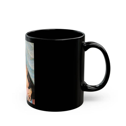 Evelyn West #12 (Vintage Female Icon) Black Coffee Mug-Go Mug Yourself